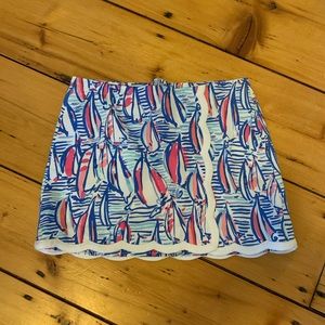 Lilly Pulitzer Sailboat Pattern Skort